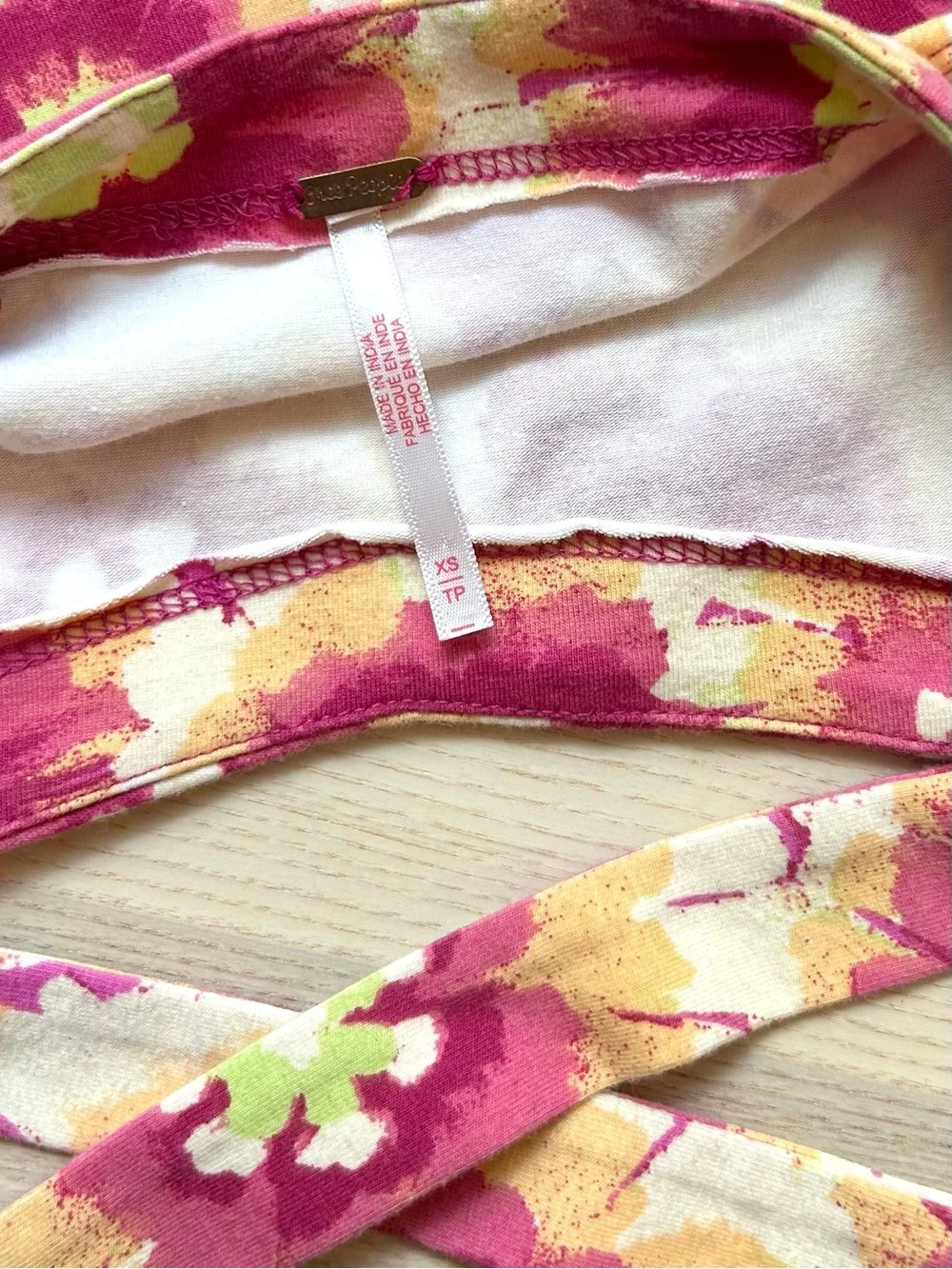 Free People Give Me More Floral Crop Top Boho Summer Festival Y2K 90s Size XS